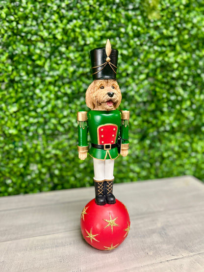 14.8 Inch Poodle Nutcracker Resin Décor