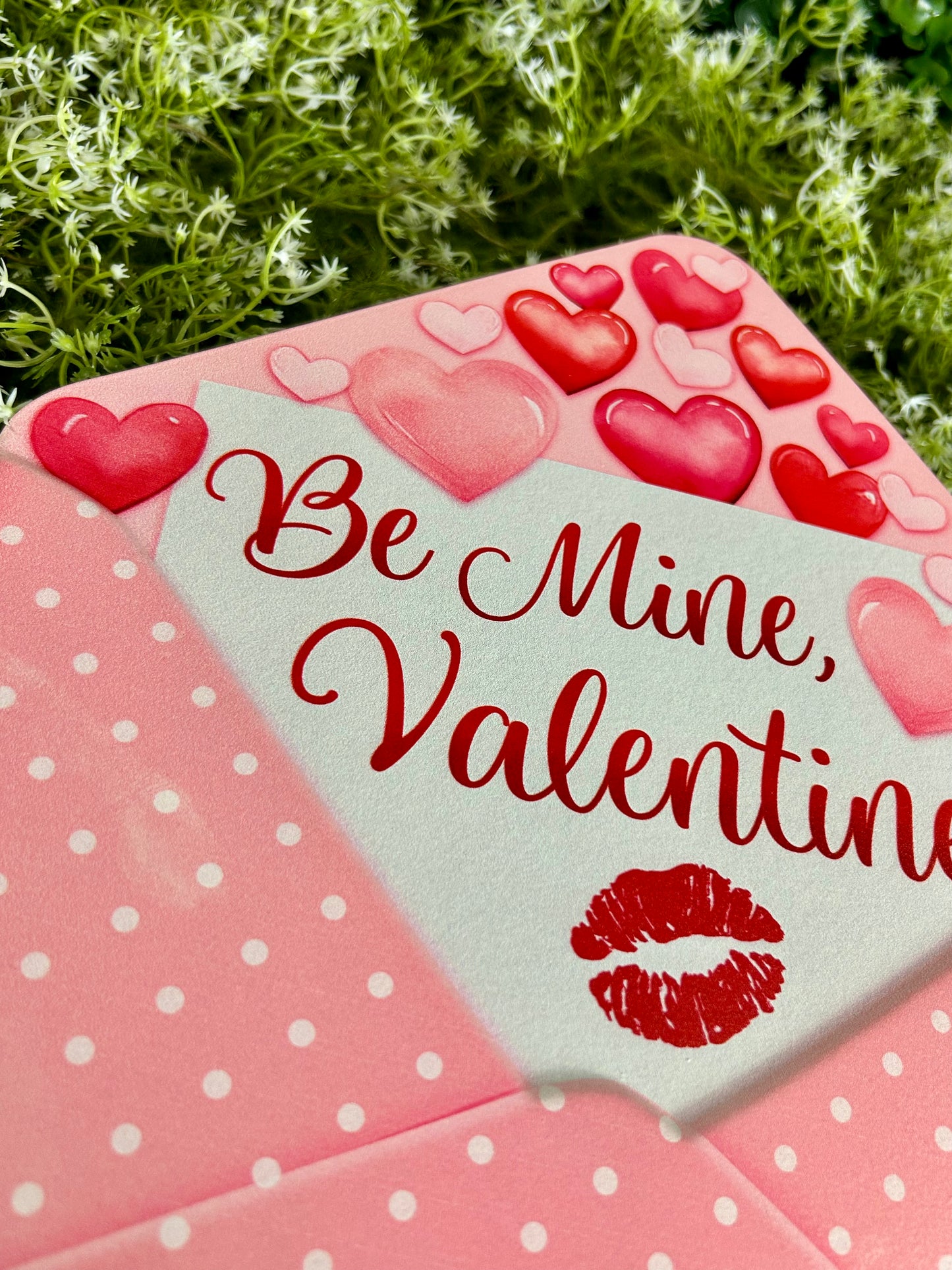 11.25 Inch Be Mine Open Envelope Metal Sign