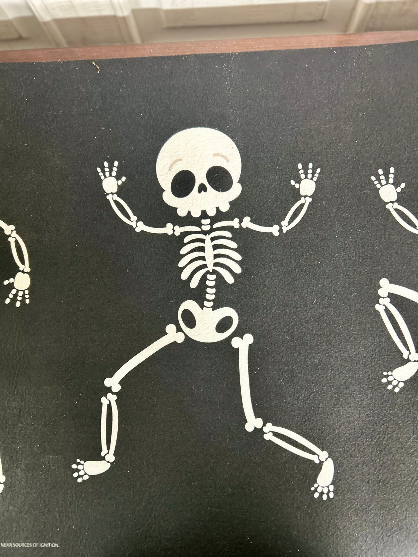 Happy Halloween Skeleton Door Mat