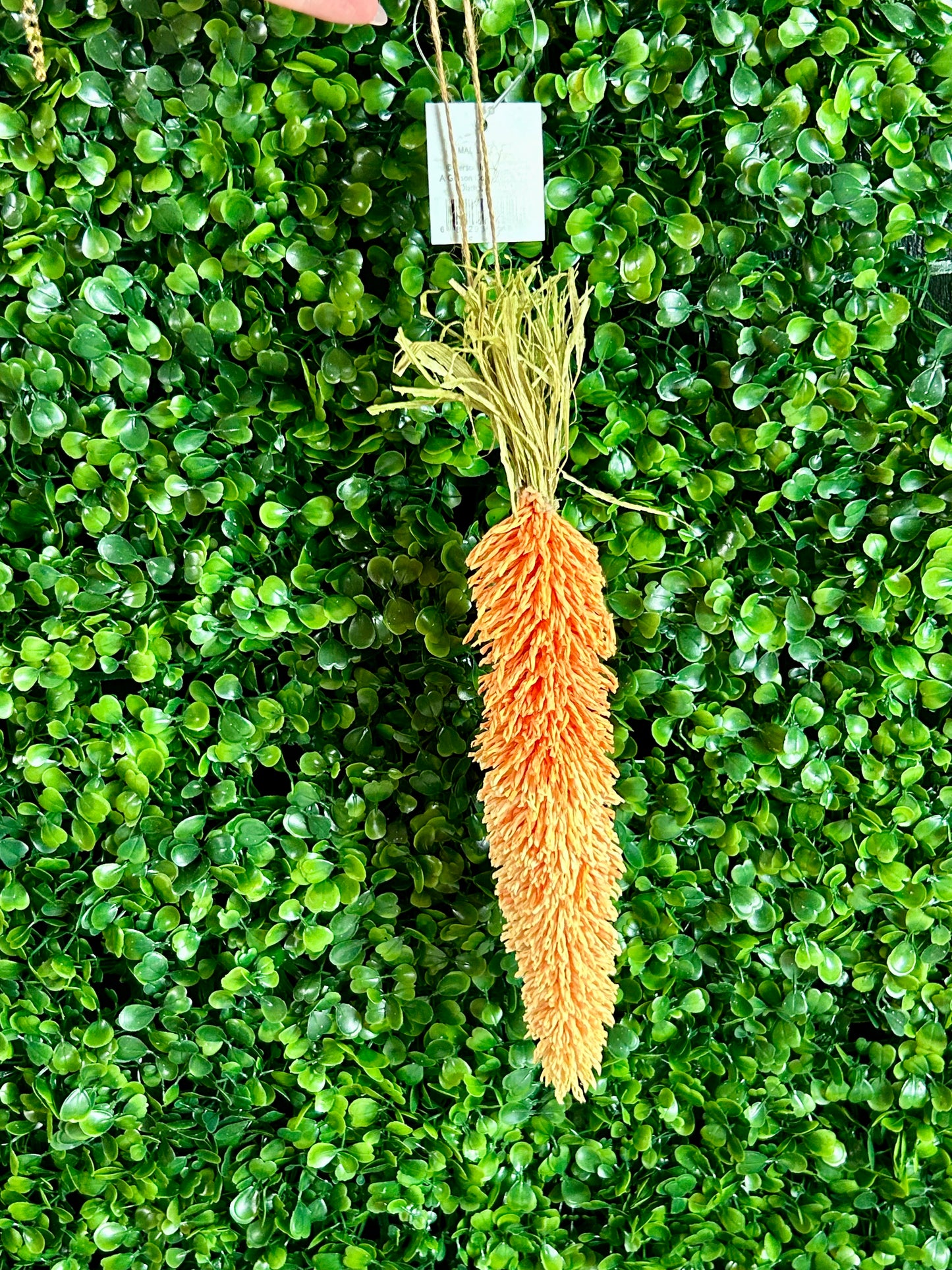 11 Inch Handcrafted Carrot Ornament