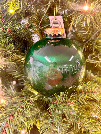 4.75 Inch Hunter Green Lacquer Ornament Ball