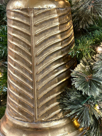 15 Inch Gold Metal Bell Ornament