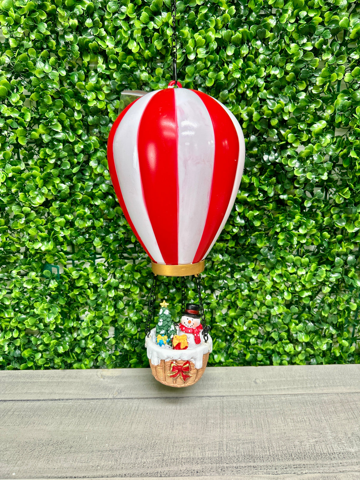 23.2 Inch FireGlow Lighted Holiday Hanging Hot Air Balloon With Timer Three Styles