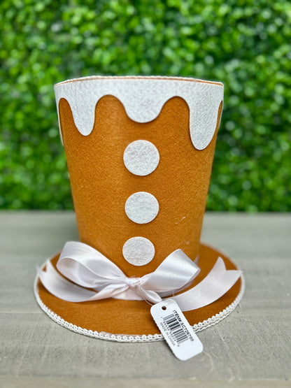8 Inch Gingerbread Top Hat