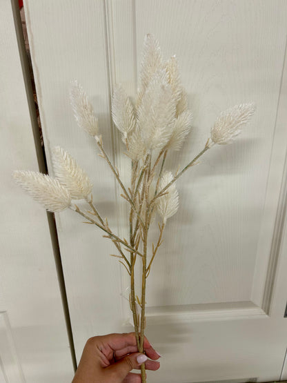 28 Inch Cream Mini Plume Spray