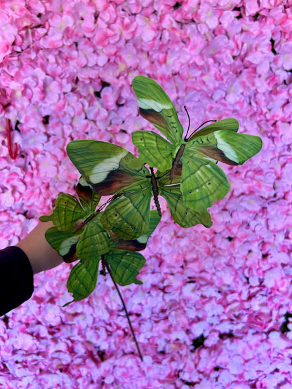32 Inch Lime Green Butterfly Spray