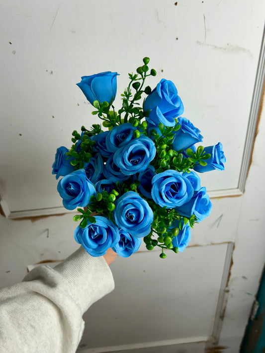 Baby Blue Rose Bud Bush