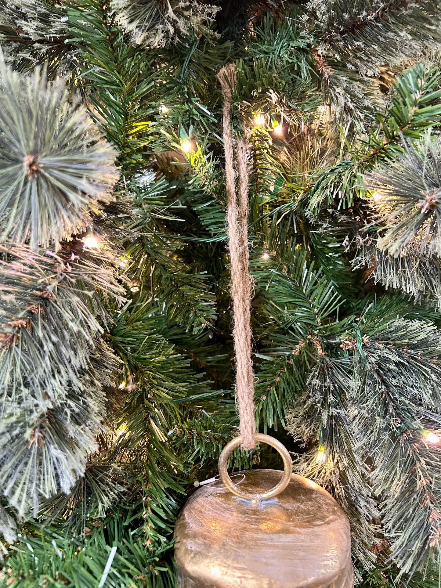 11 Inch Gold Metal Bell Ornament