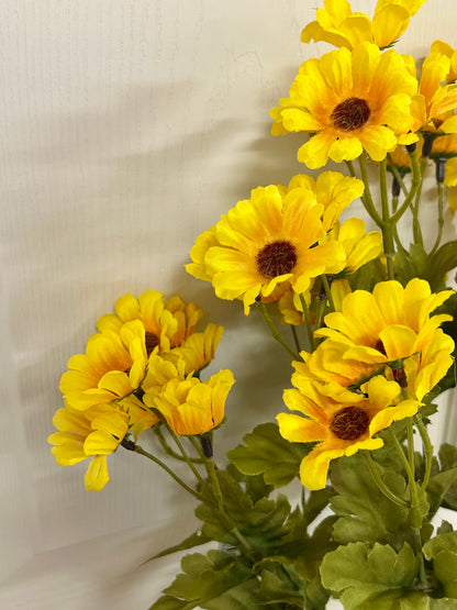 19.5 Inch Yellow Wild Daisy Bush