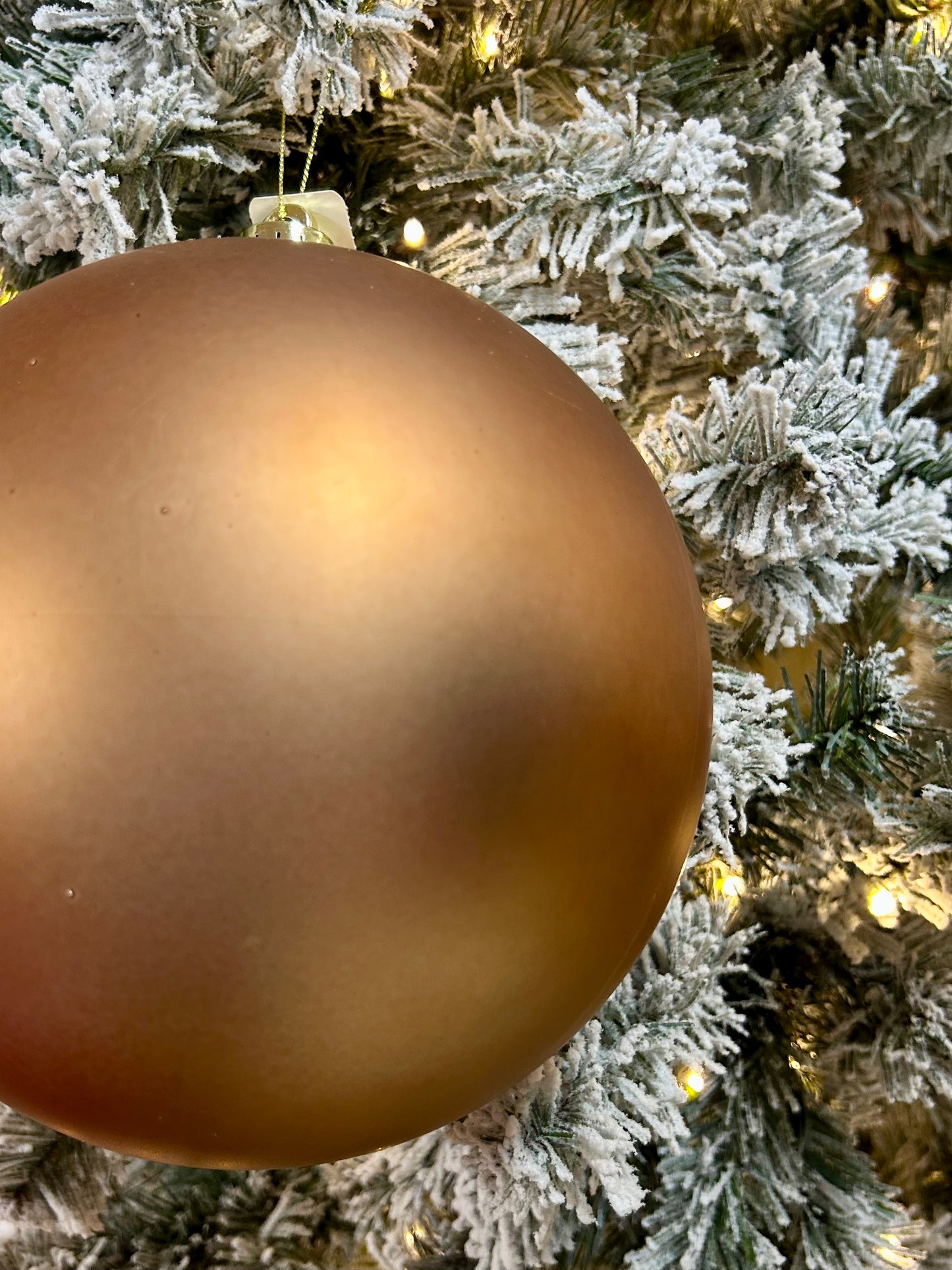 8 Inch Matte Sable Smooth Ball Ornament