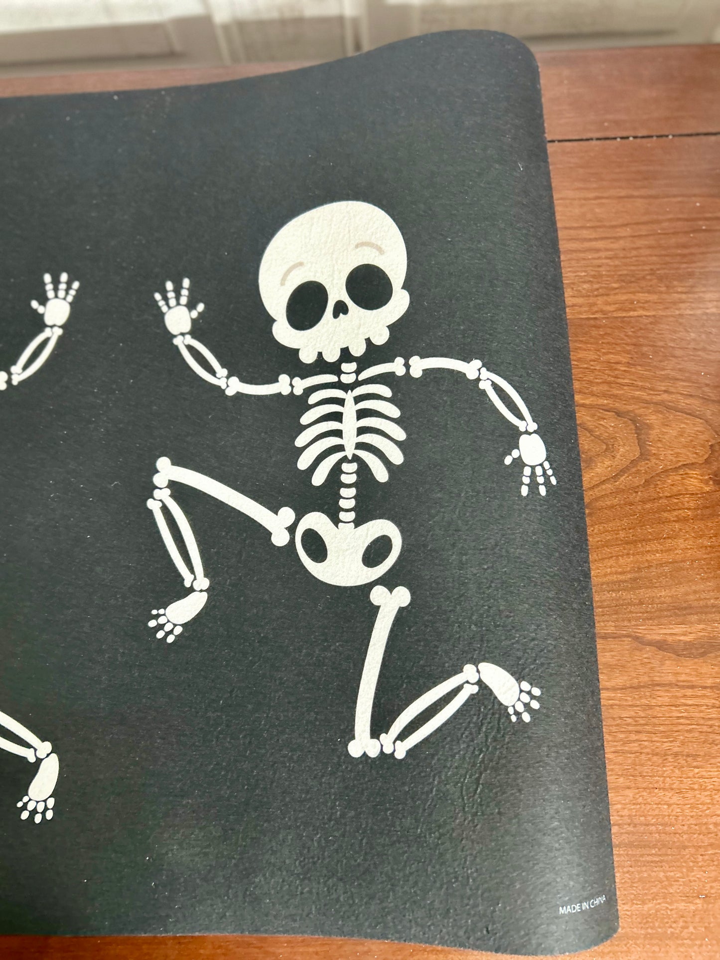Happy Halloween Skeleton Door Mat