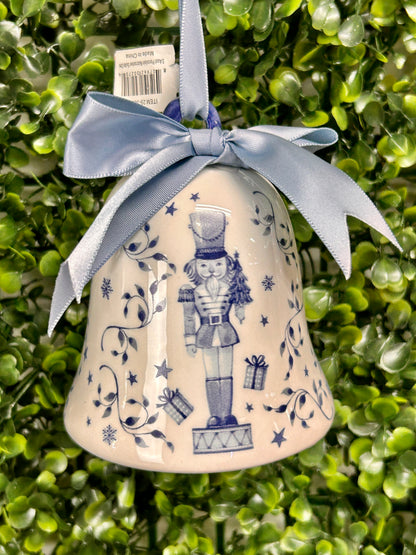 Blue Chinoserie Porcelain Suite Ornaments 3 Assorted
