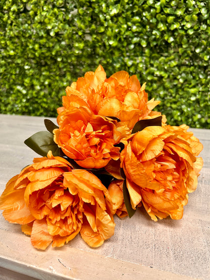 14 Inch Orange Peony Bush