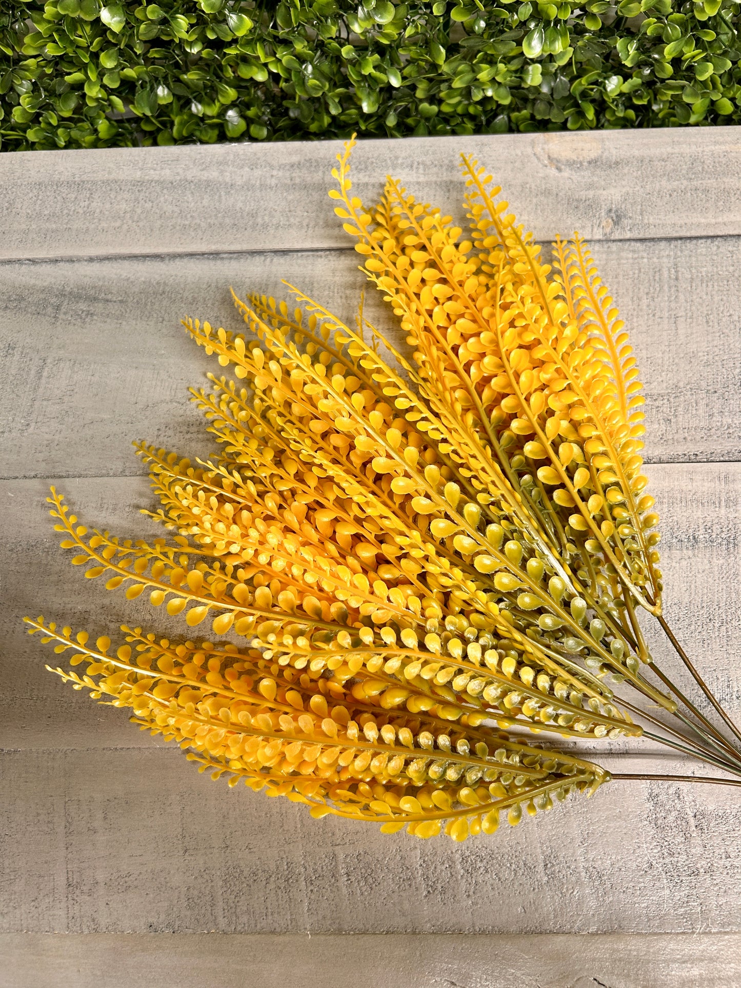 15 Inch Yellow Bead Grass Bush