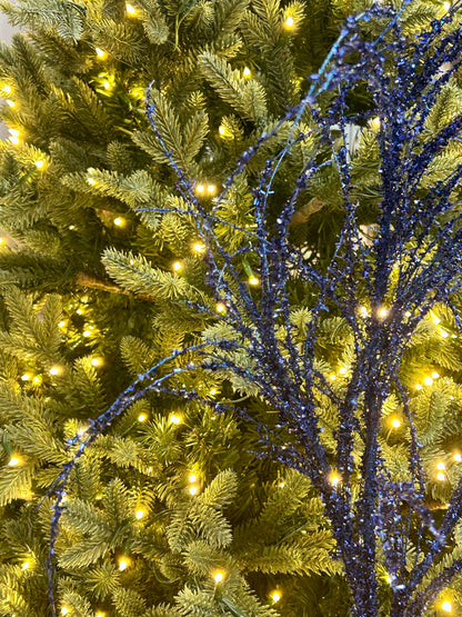 32 Inch Dark Blue Pine Spray