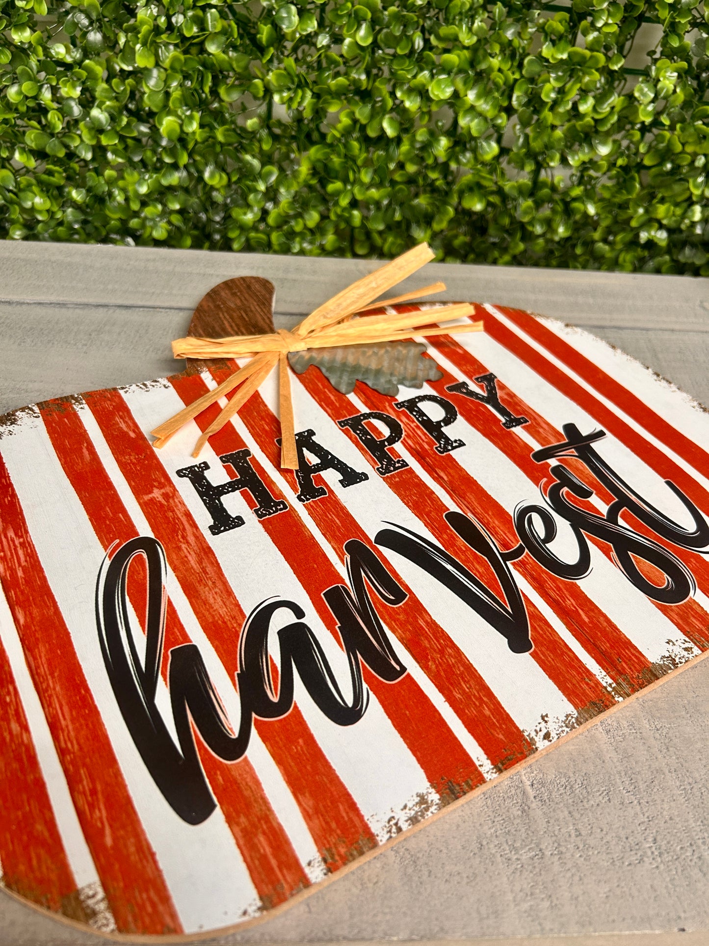 Happy Harvest Wood Wall Sign