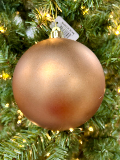6 Inch Smooth Matte Sable Ball Ornament