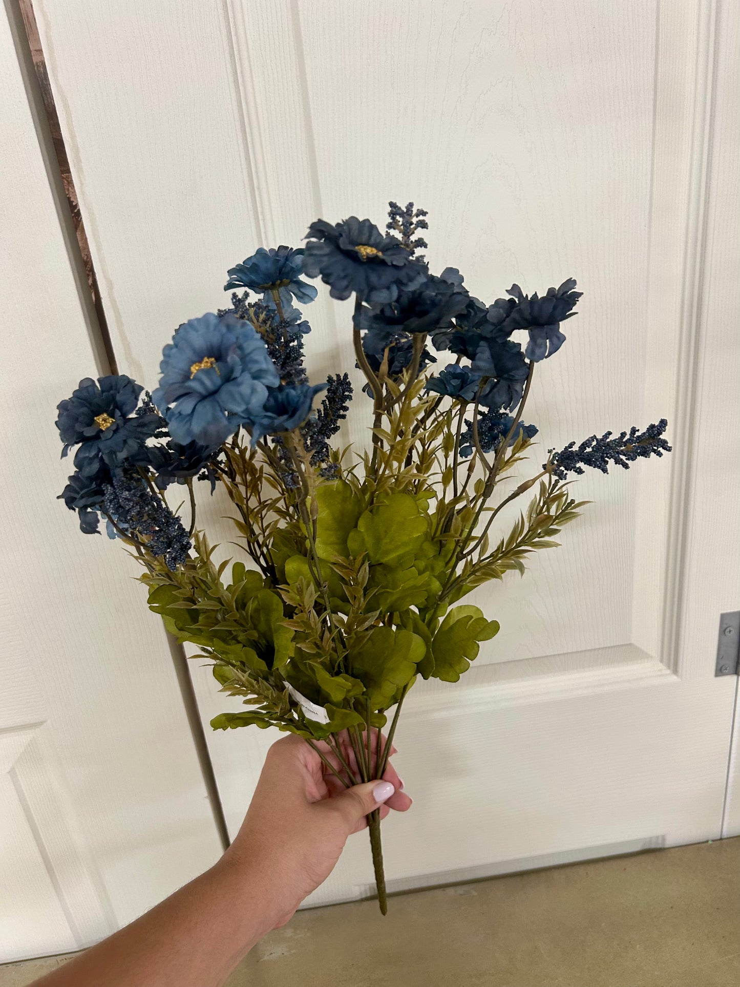 19 Inch Blue Mini Daisy And Astilbe Bush