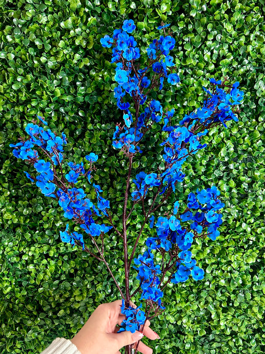 40 Inch Royal Blue Blossom Branch