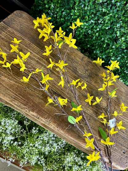 38 Inch Yellow Forsythia Spray