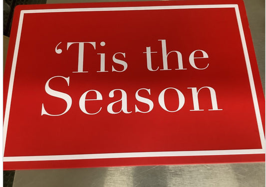 Tis the season hanging sign