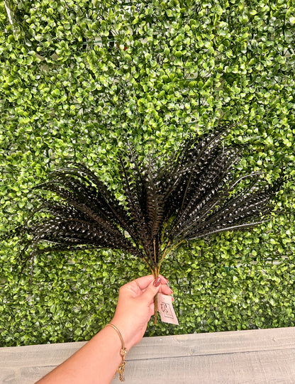 15 Inch Black Bead Grass Bush