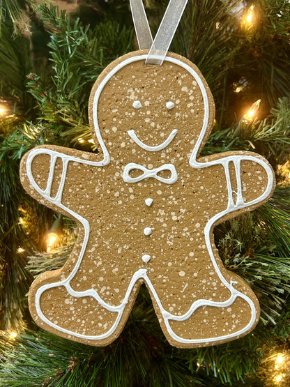8 Inch Jumbo Gingerbread Ornament Three Styles