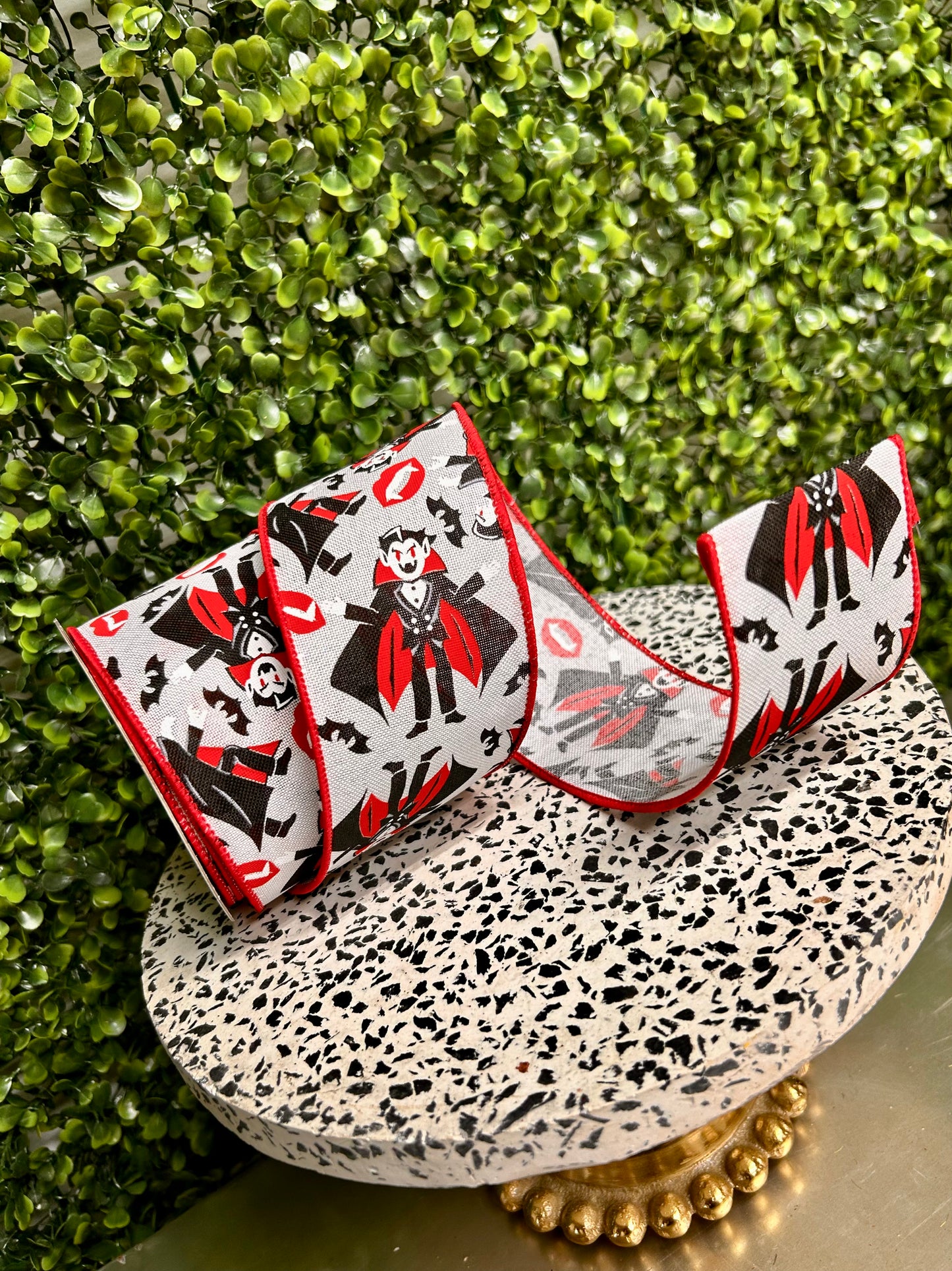 2.5 Inch By 10 Yard Vampires Ribbon