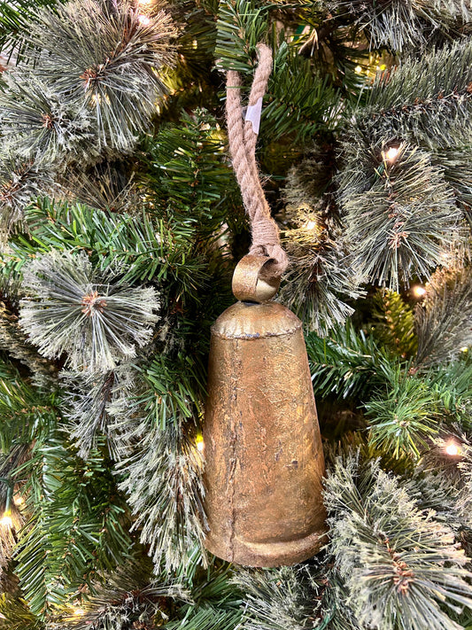 8 Inch Metal Bell Ornament