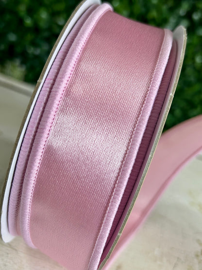 1.5 Inch By 10 Yard Light Pink Satin Fused Ribbon