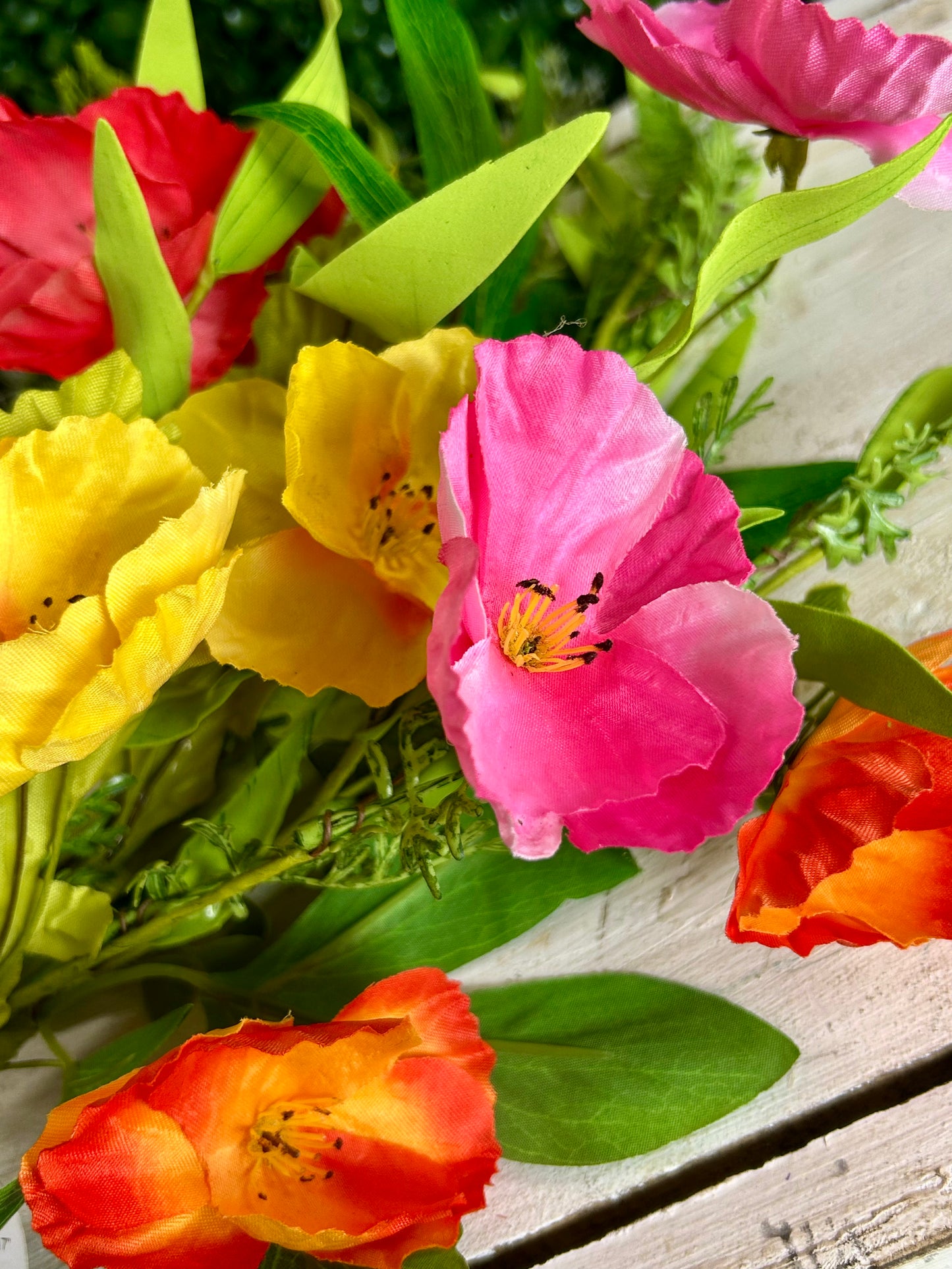 17 Inch Vibrant Passion Poppy Bush