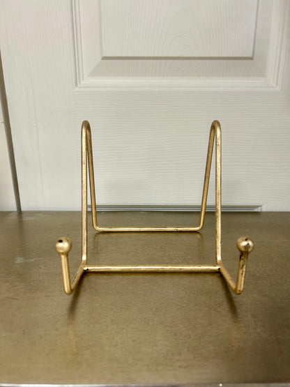 Gold Metal Wide Triangle Display Easel Three Sizes