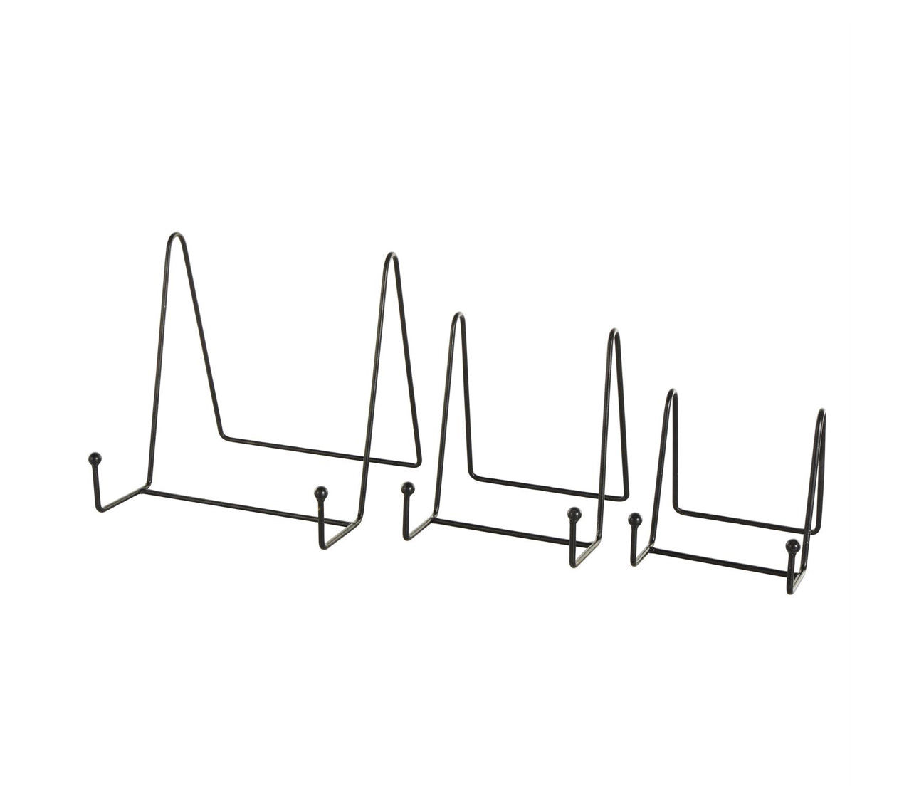 Black Metal Wide Triangle Display Easel Three Sizes