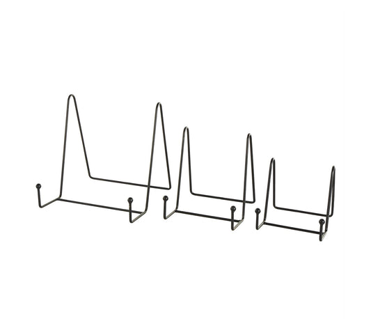 Black Metal Wide Triangle Display Easel Three Sizes