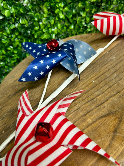 29 Inch Stars And Stripes Pinwheel Spray