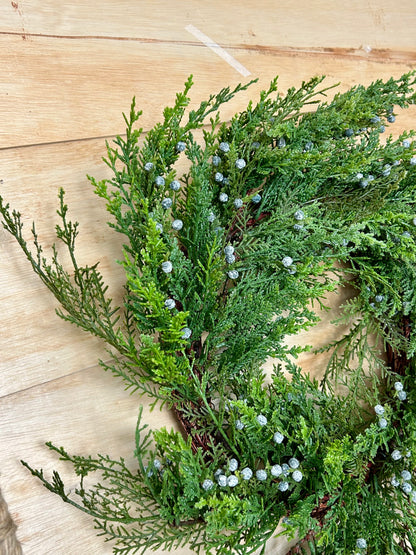 24 Inch Creeping Juniper Wreath