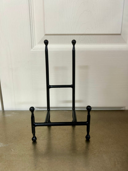 Black Metal Rectangular Tabletop Display Easel With Ball Details Four Sizes