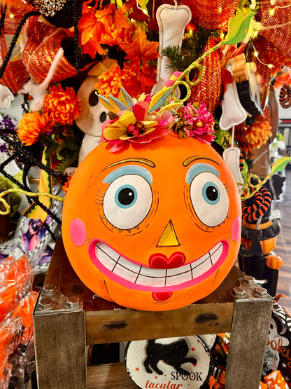 Bumpkin Betty Decorative Pumpkin