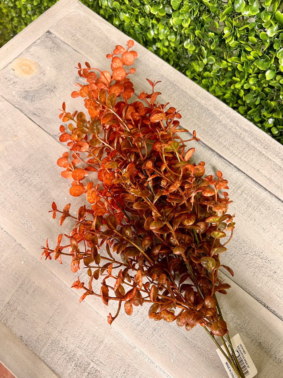 29 Inch Rust Eucalyptus Spray