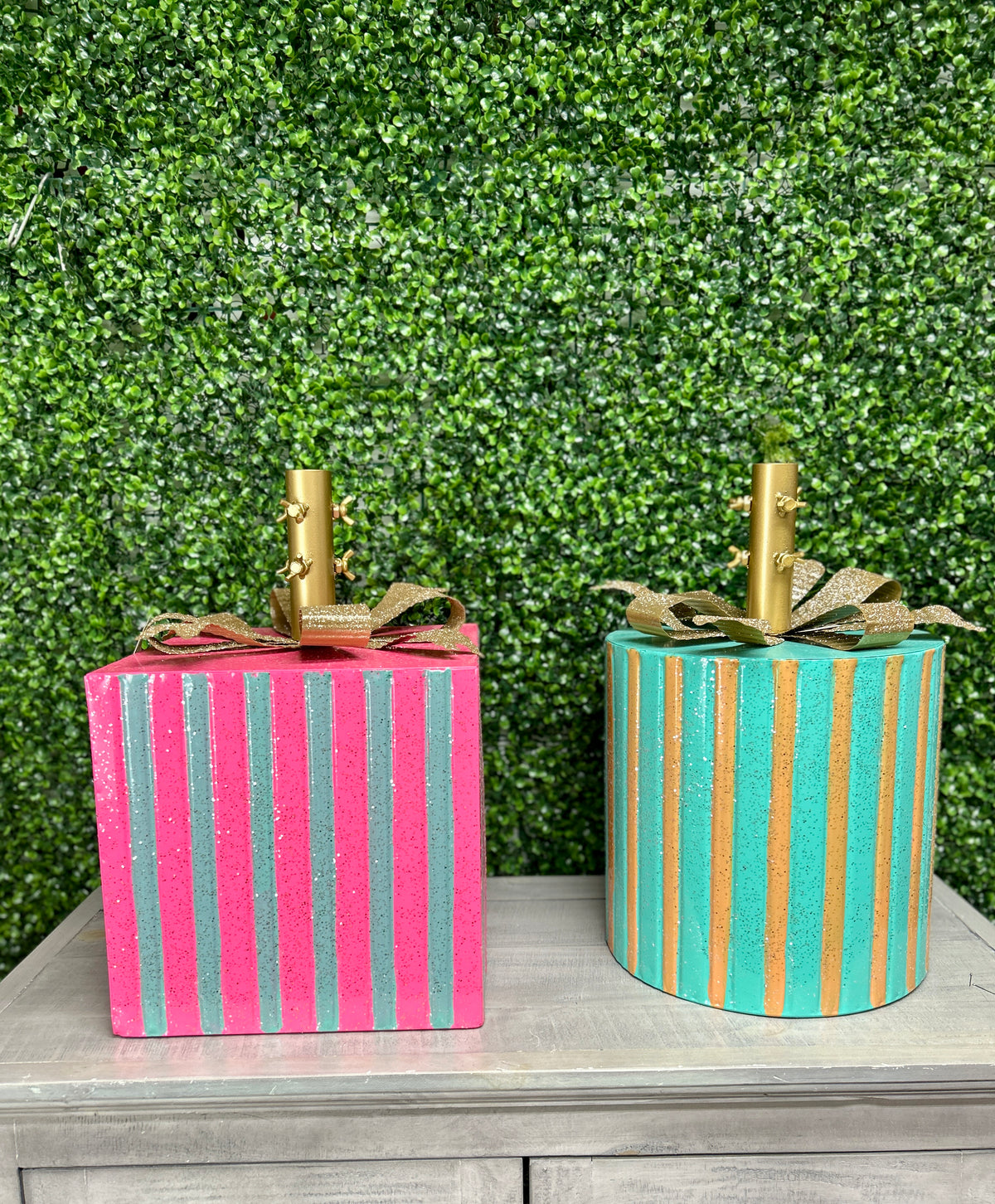 17 Inch Metal Christmas Present Tree Base Two Styles