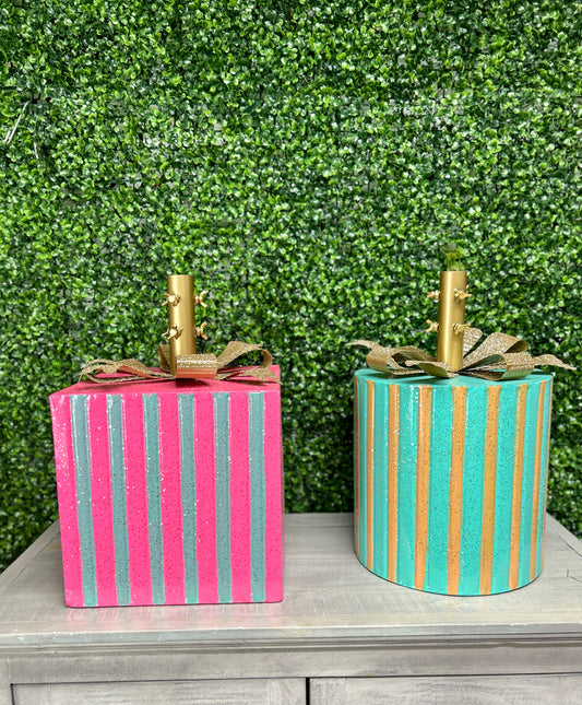 17 Inch Metal Christmas Present Tree Base Two Styles