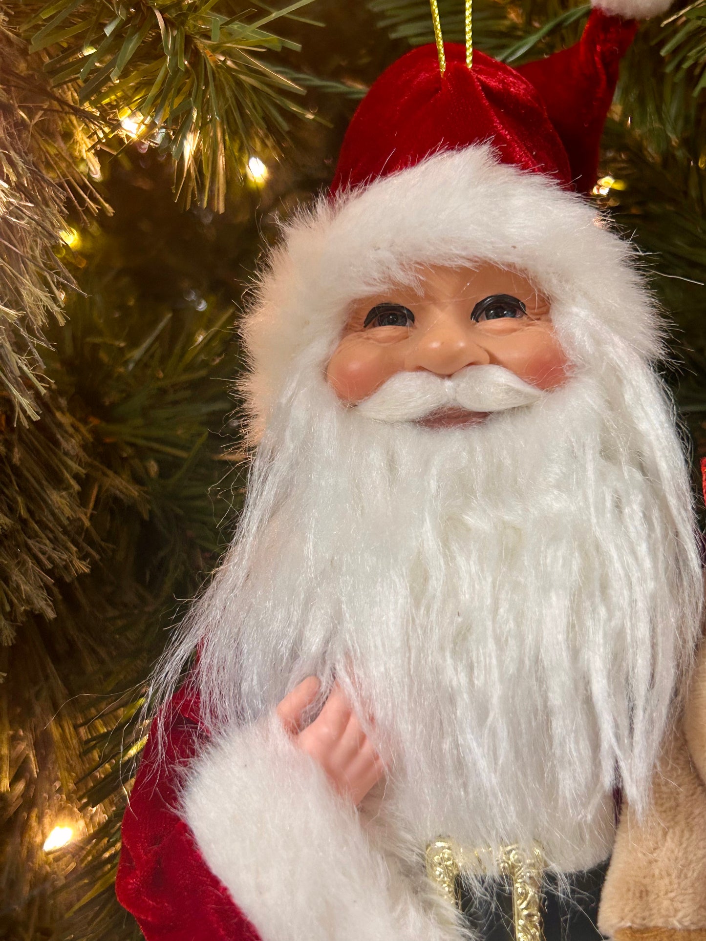 12 Inch Old St. Nick With Bear Ornament