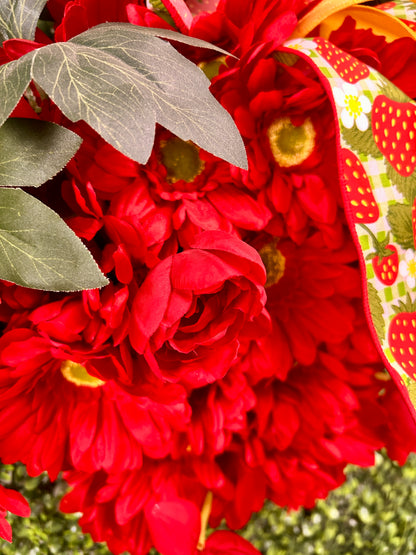 Strawberry Floral Wreath