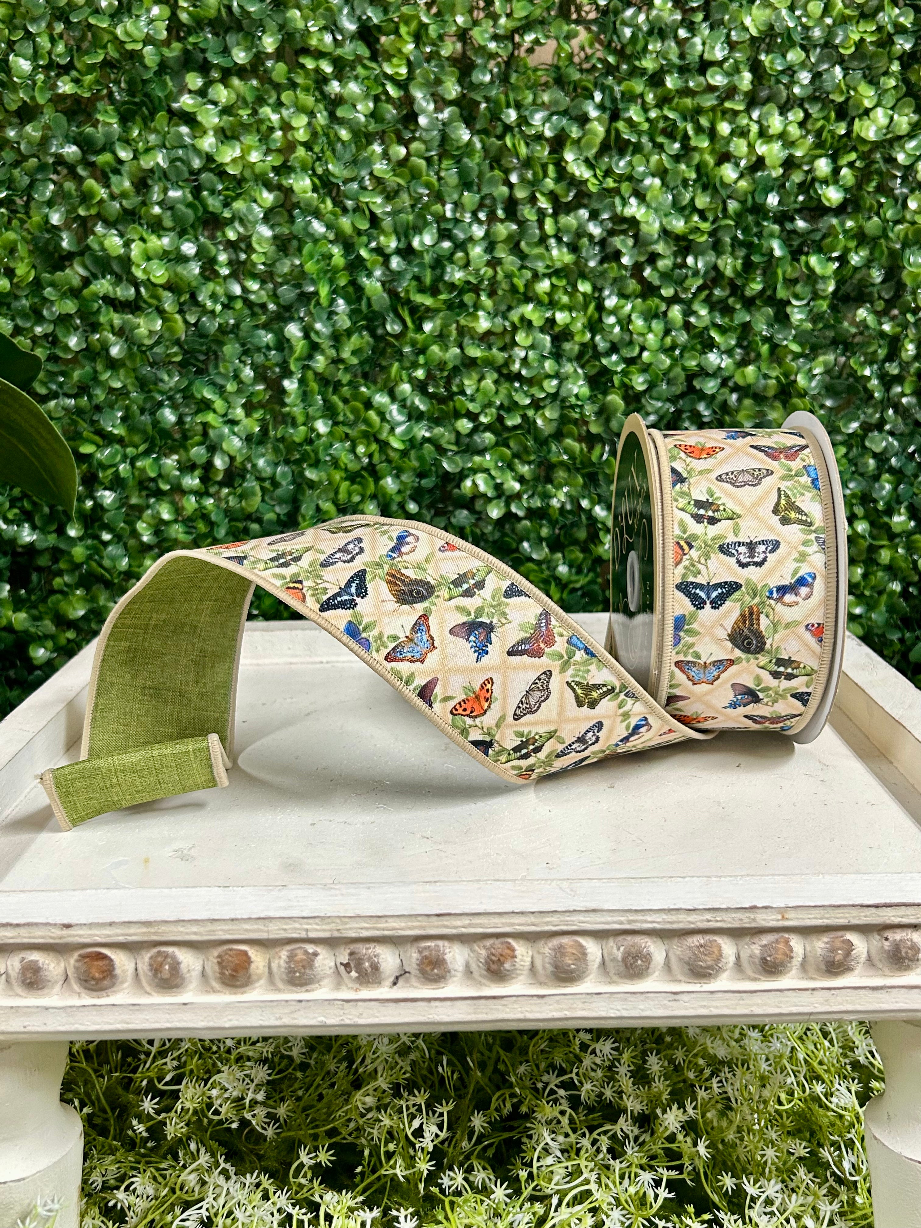 2.5 Inch By 10 Yard Vintage Butterfly Ribbon – TMIGifts