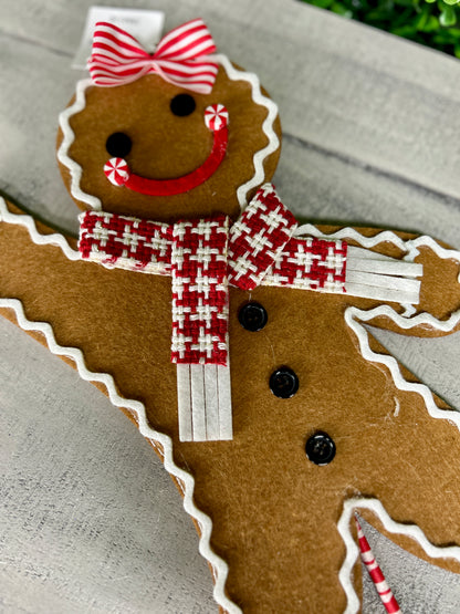 19.5 Inch Holiday Gingerbread Man Pick Two Styles