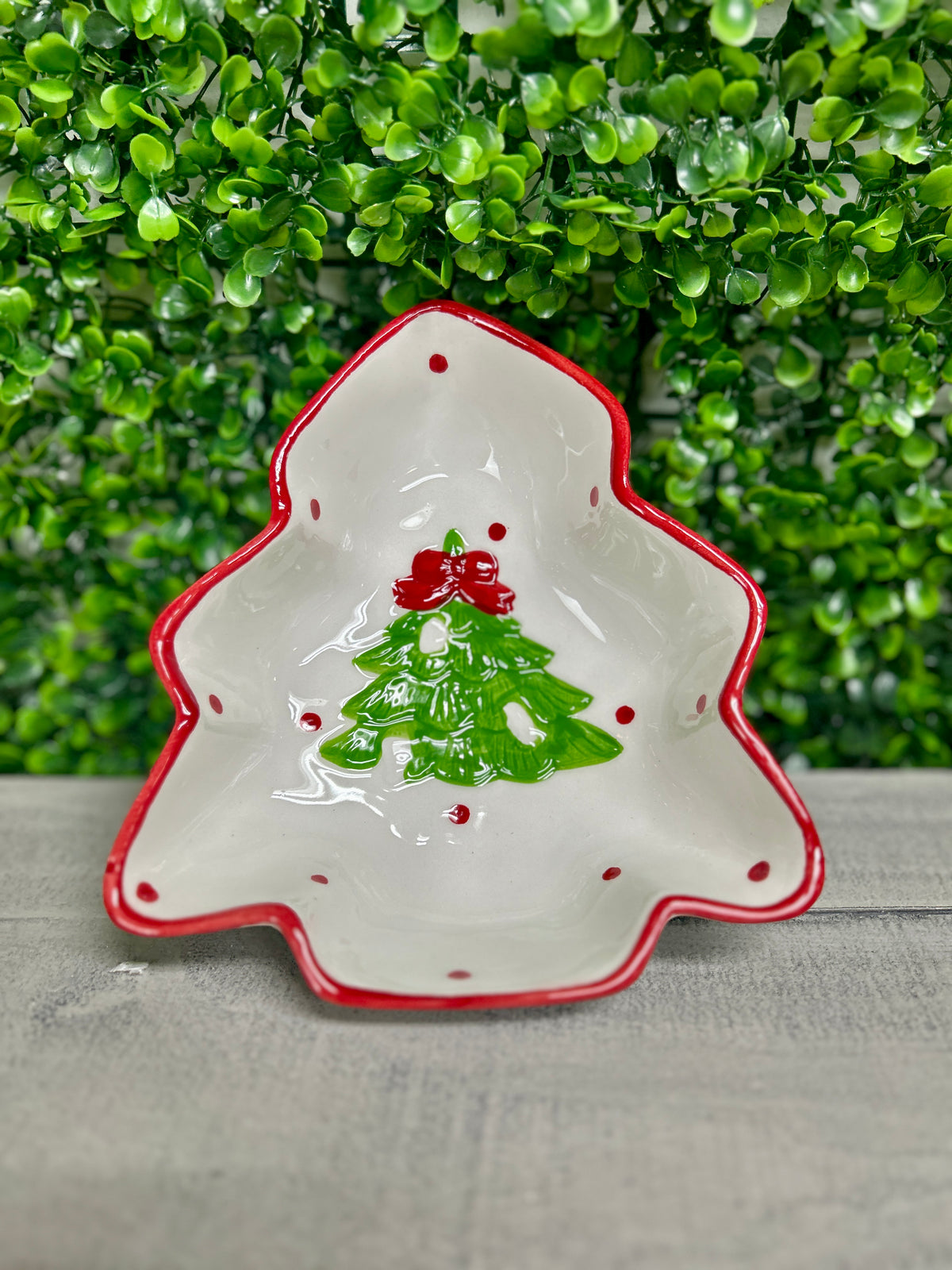 7 Inch Ceramic Holiday Tree And Gingerbread Man Bowl Two Styles