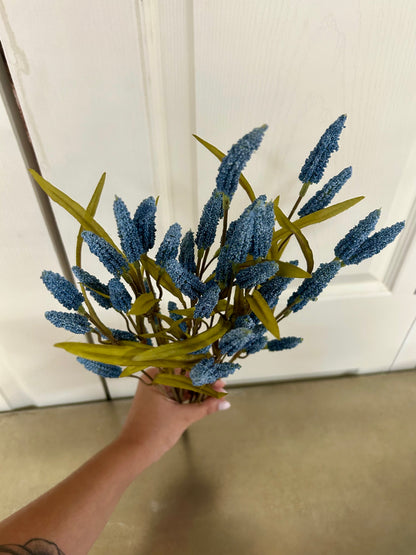 22 Inch Blue Foxtail Bush