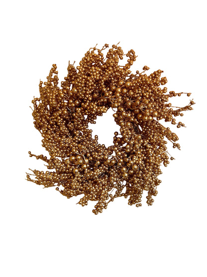 24 Inch Gold Berry Wreath