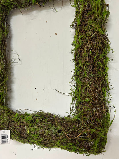19 Inch Rectangle Moss And Vine Wreath