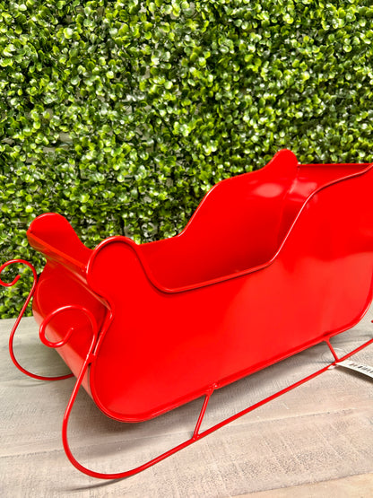 Metal Holiday Sleigh Three Assorted